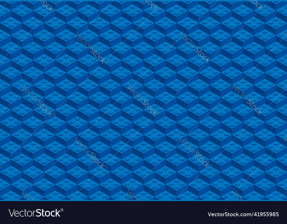 Plastic constructor game seamless pattern toy vector image Plastic constructor game seamless pattern toy
