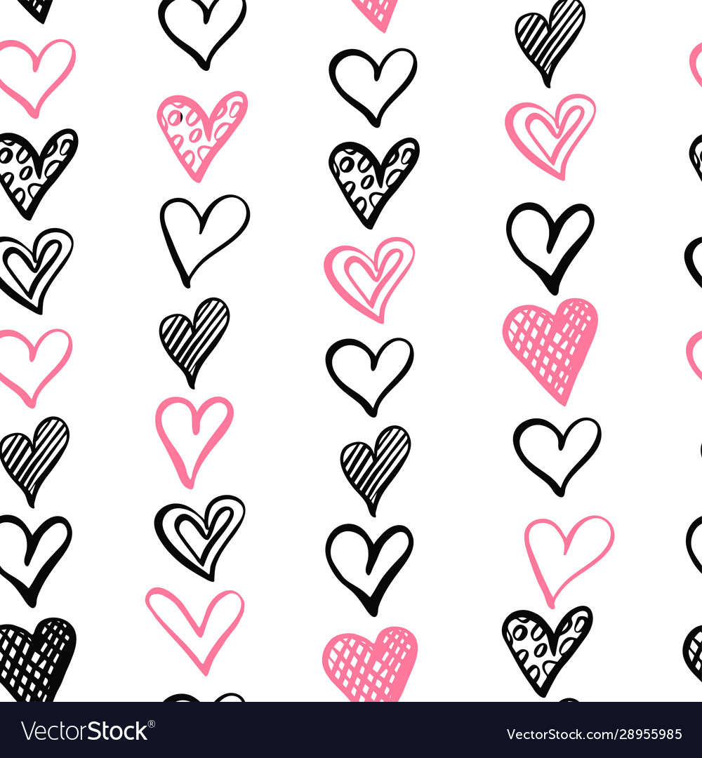 Seamless pattern with heart