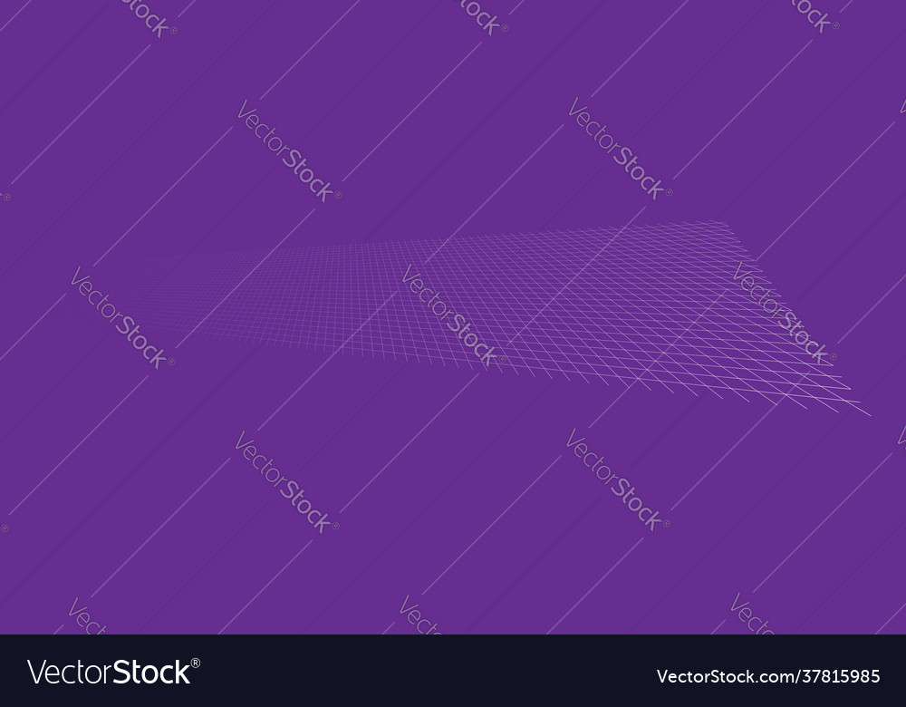 Tilted skew 3d grid mesh vector image Tilted skew 3d grid mesh