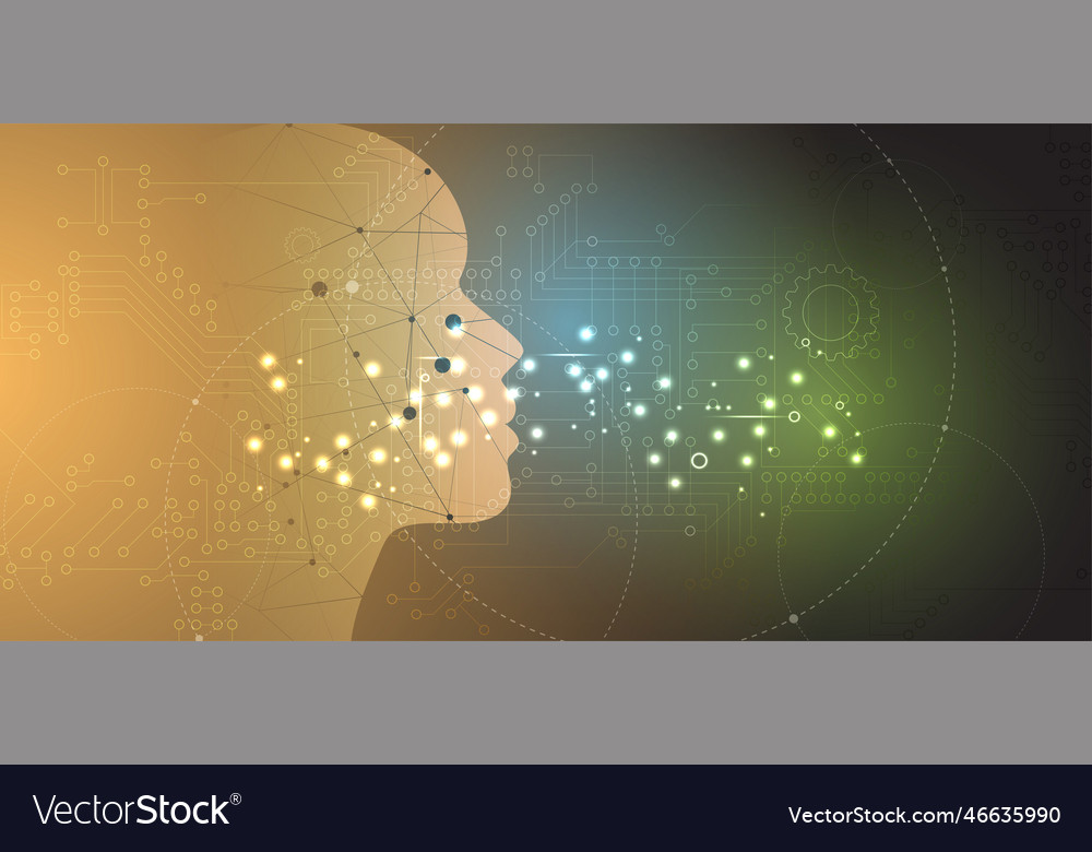 Artificial intelligence technology web background