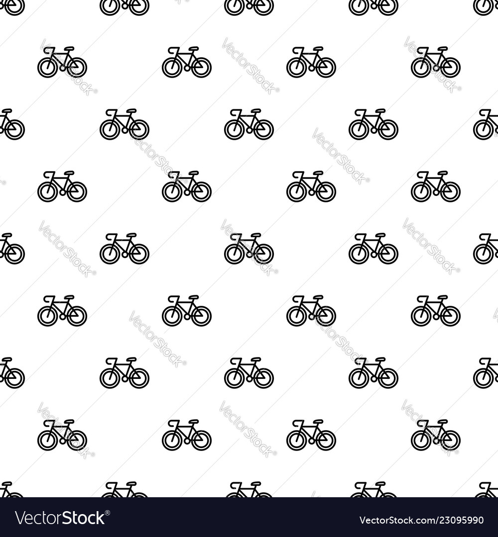Bicycle pattern seamless Royalty Free Vector Image