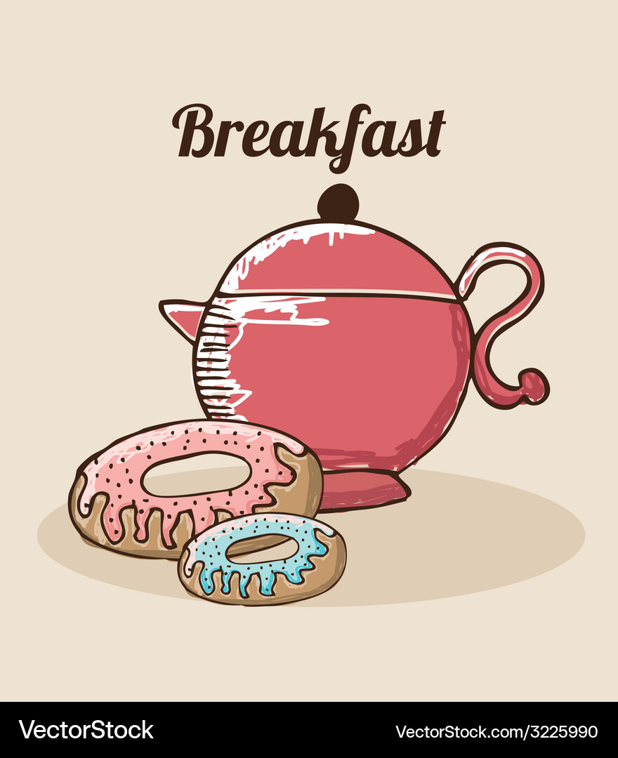 Breakfast design Royalty Free Vector Image - VectorStock