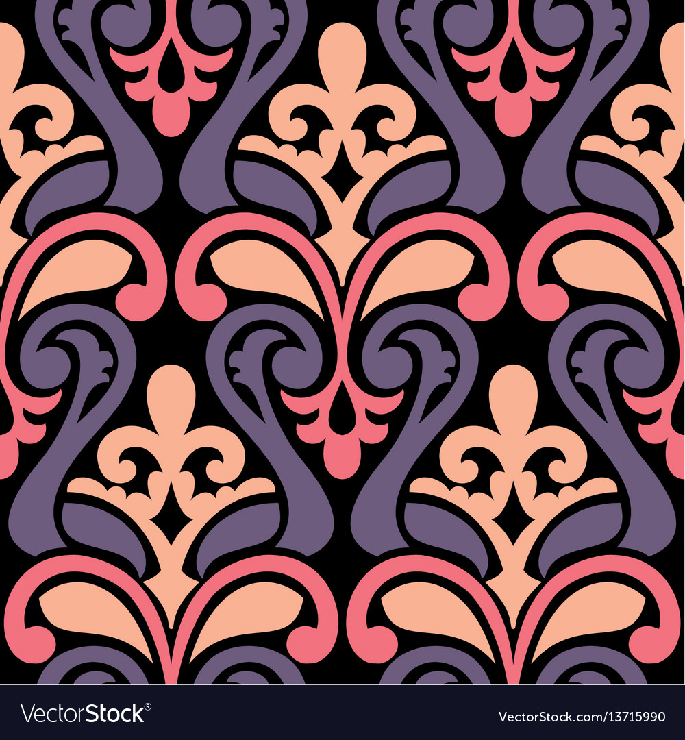 Damask seamless pattern