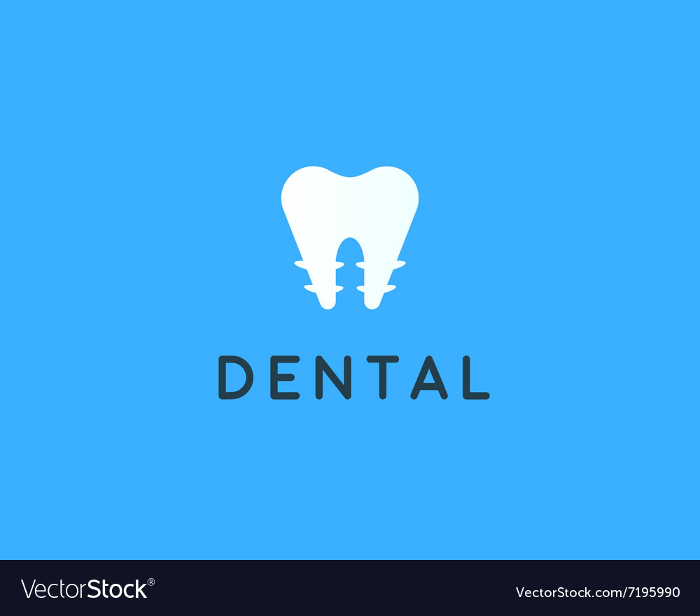 dentist logo design template tooth creative vector image dentist logo design