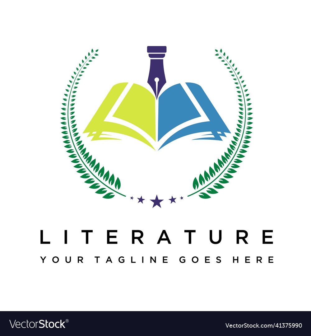 Design or symbol of literary form that are simple Vector Image