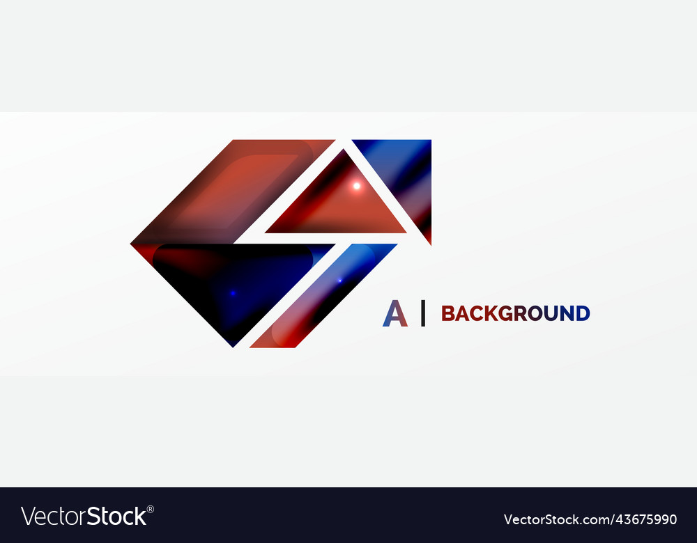 Dynamic 3d geometric abstract background Vector Image Dynamic 3d geometric abstract background