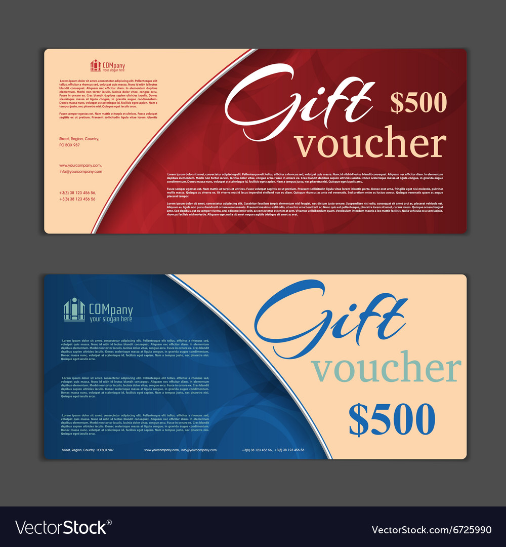 Gift voucher template