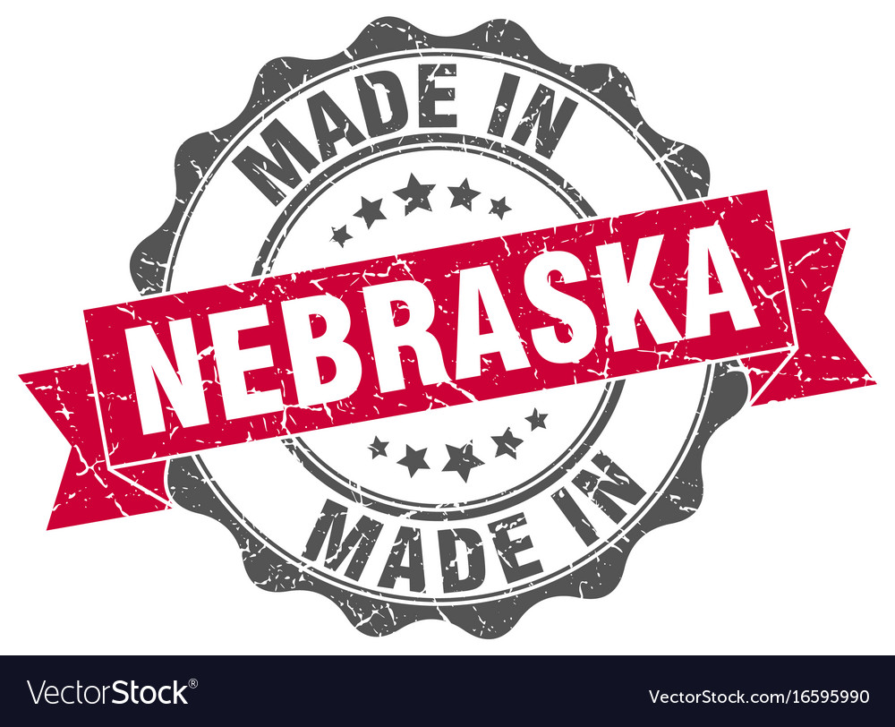 Made in nebraska round seal