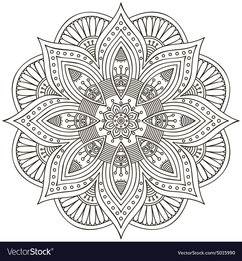 Mandala Royalty Free Vector Image - VectorStock