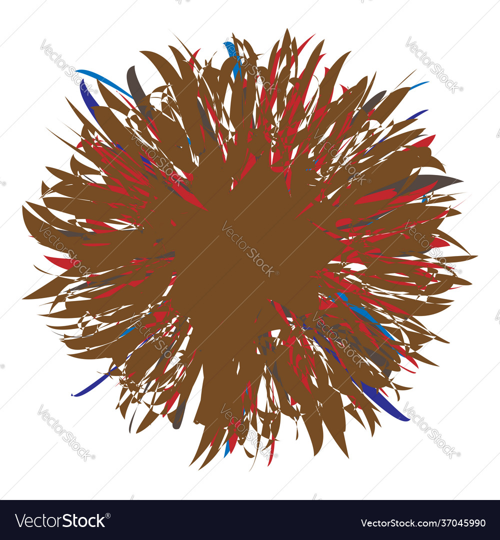 Random amorph amorphous colorful shape element vector image Random amorph amorphous colorful shape element
