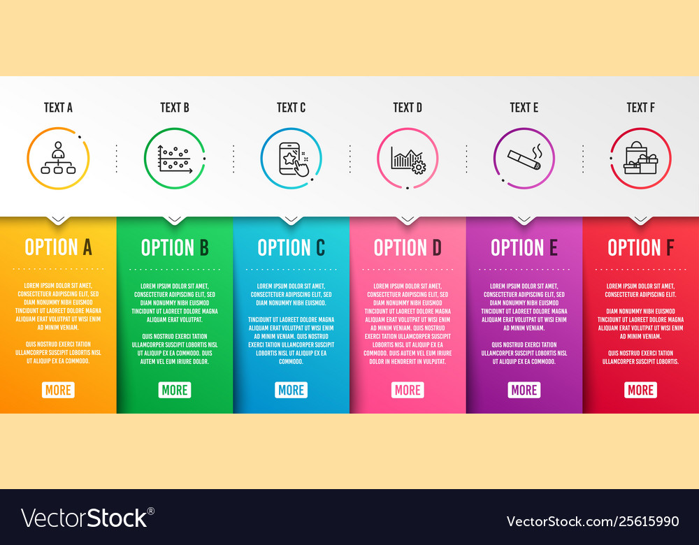 Smoking star rating and dot plot icons set vector image Smoking star rating and dot plot icons set