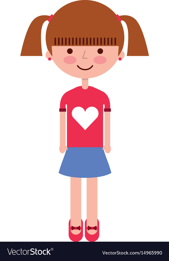 Young Girl Avatar Character Royalty Free Vector Image