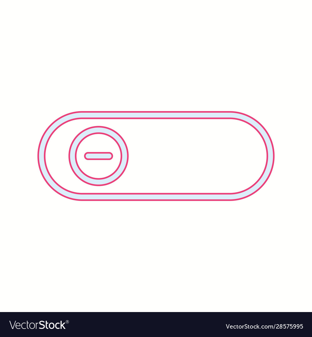 Beautiful slide button line icon
