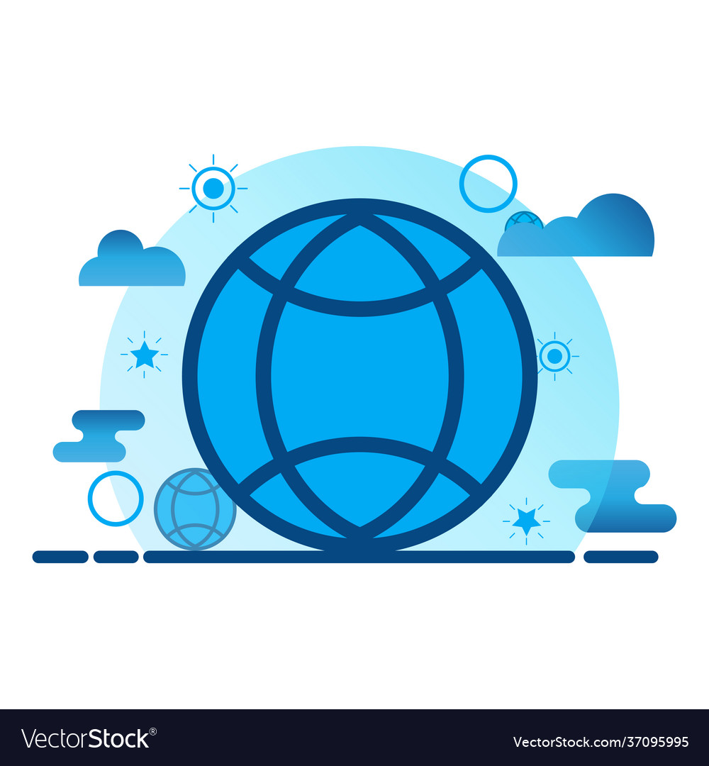 Global connection flat icon can use vector image Global connection flat icon can use