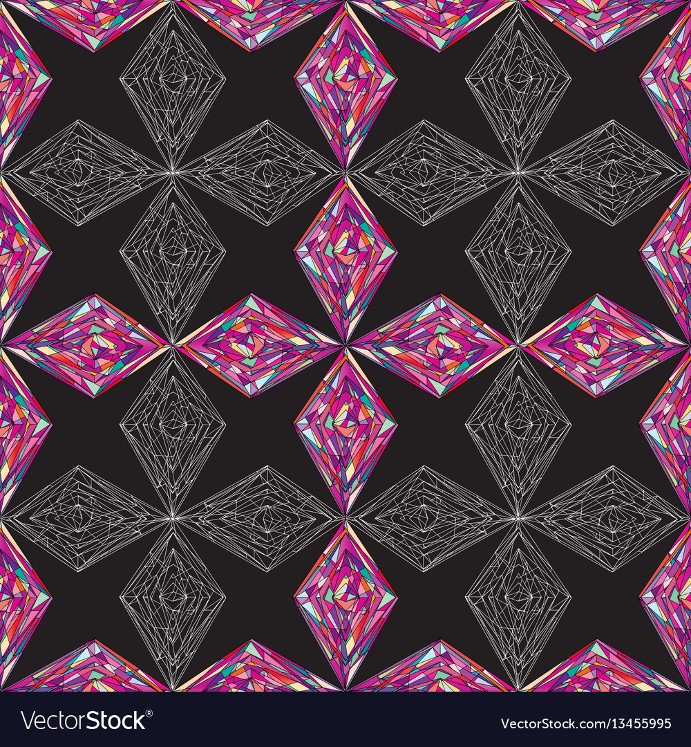 Hand drawn ornament pattern geometric