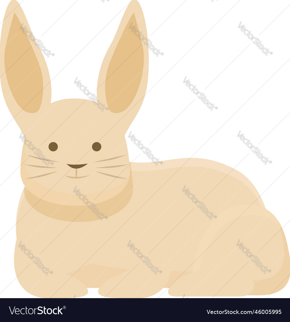 Home rabbit icon cartoon farm Royalty Free Vector Image