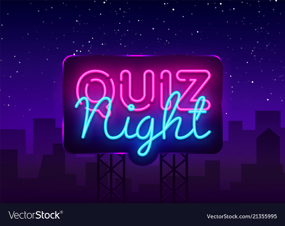 Quiz night announcement poster design