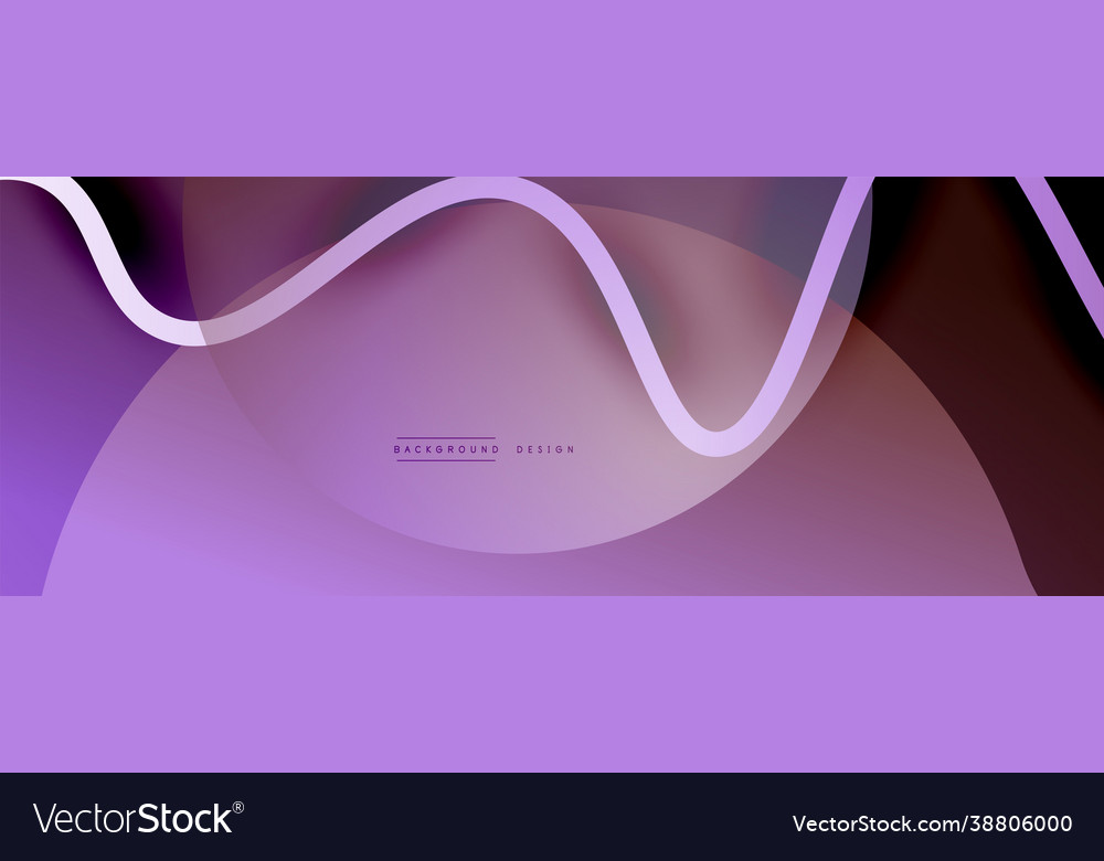 Abstract gradient background with wave line