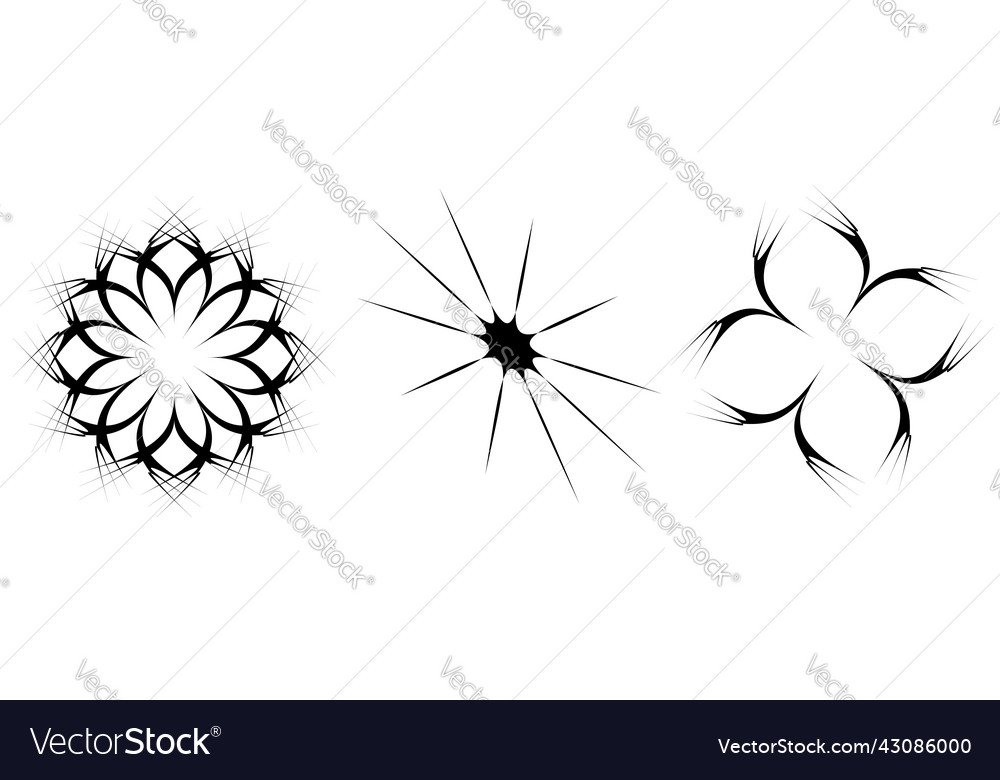 Abstractionist abstract geometric shape element