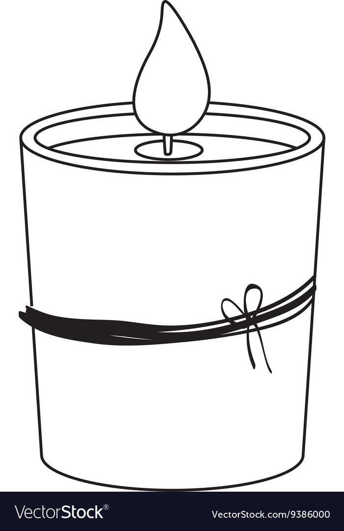 Candle icon candlelight design graphic Royalty Free Vector