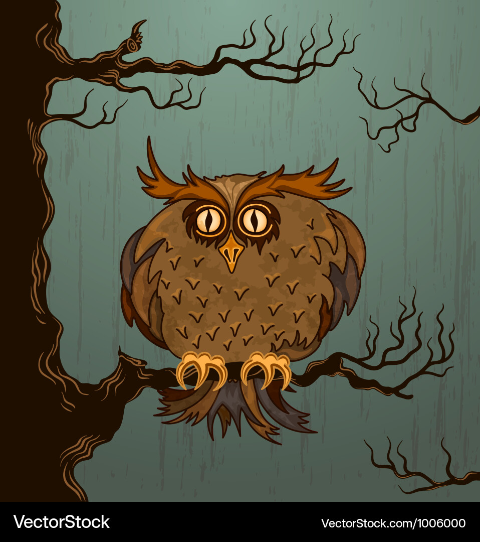 Cute owl Royalty Free Vector Image - VectorStock