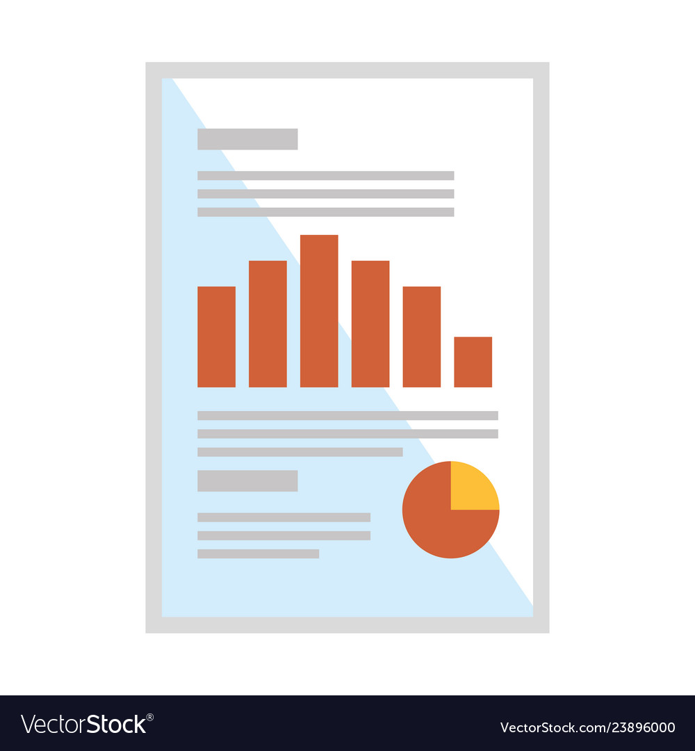 Document paper with statistics