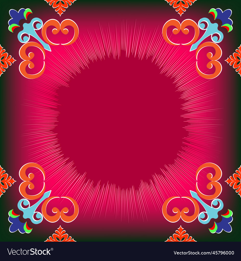 Frame for text with a pattern in arabic asian Vector Image Frame for text with a pattern in arabic asian