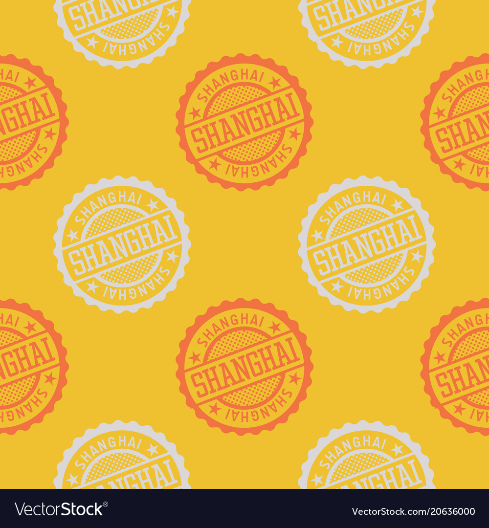 Shanghai seamless pattern vector image Shanghai seamless pattern