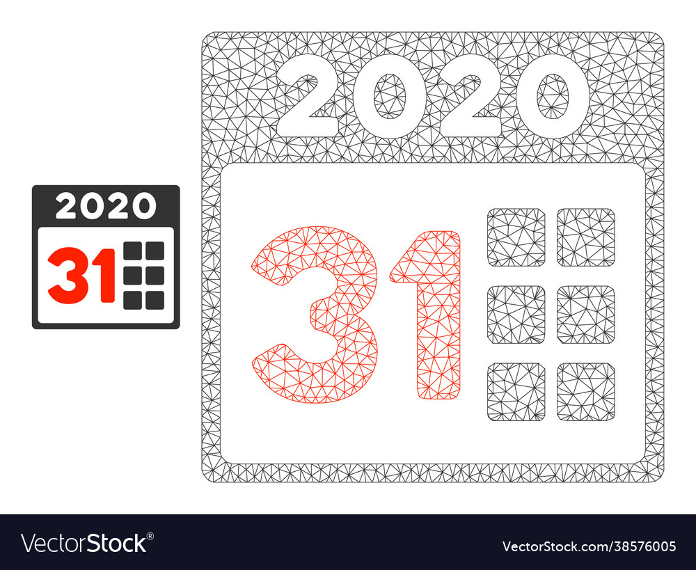 2020 last day mesh 2d model vector image 2020 last day mesh 2d model