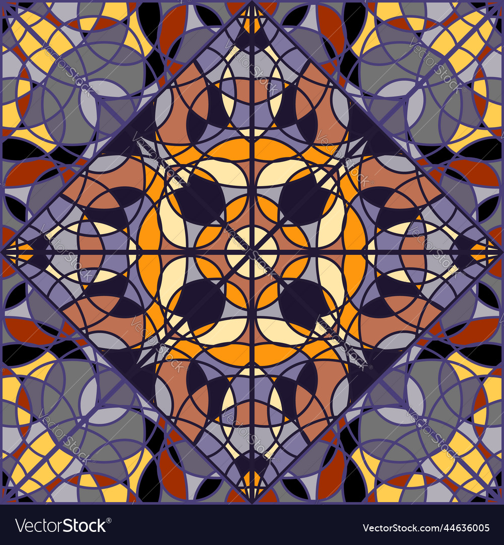 Abstract mosaic of lines seamless pattern