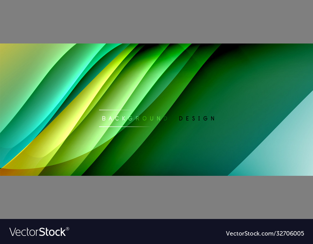 Fluid gradient waves with shadow lines and glowing Vector Image Fluid gradient waves with shadow lines and glowing