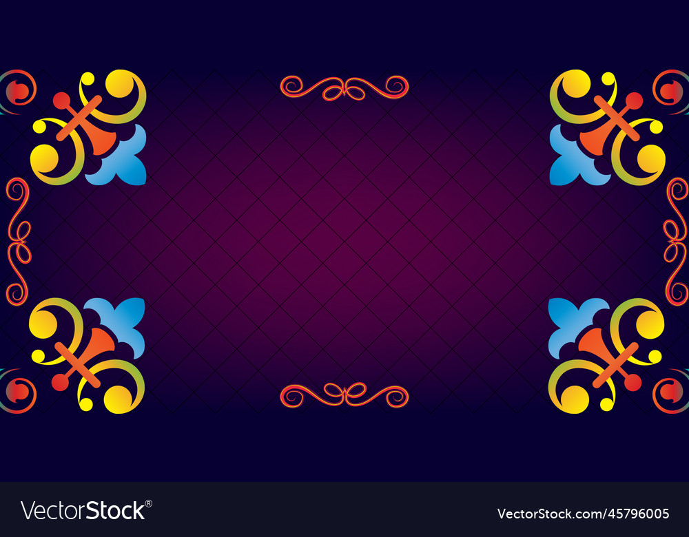 Frame for text with a pattern in arabic asian