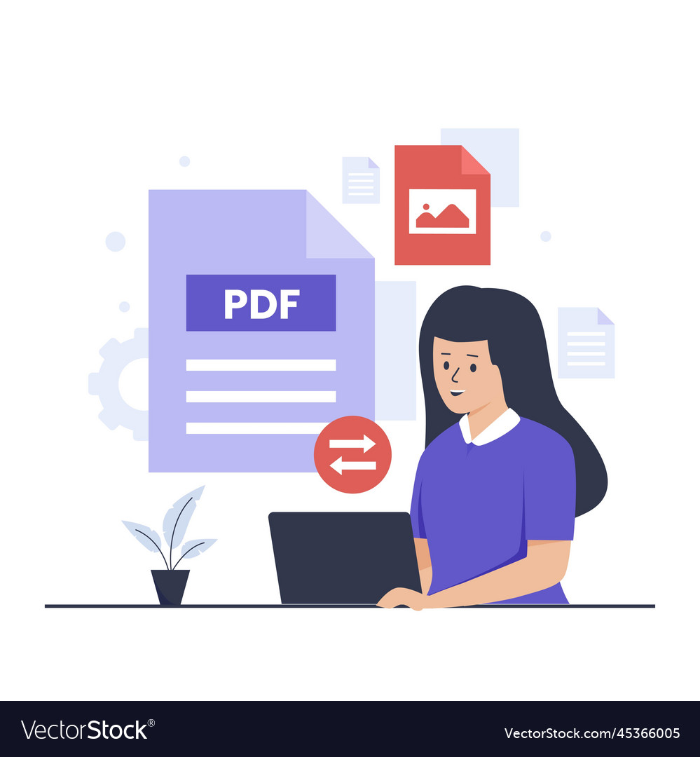 Pdf to jpeg convert design concept