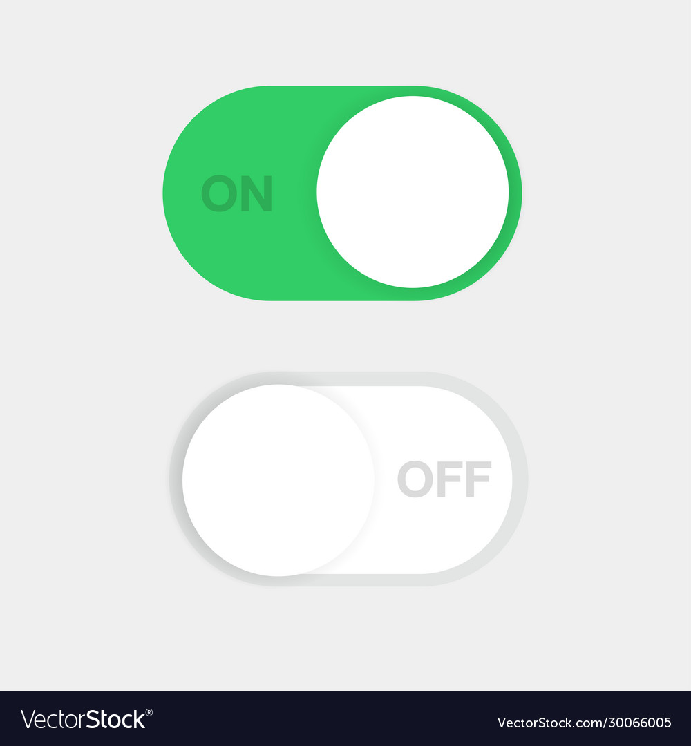 Download Power On Off Switch Button Flat Icon Royalty Free Vector