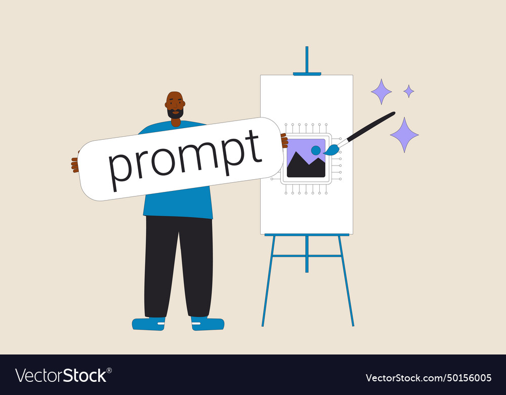 Prompt engineer new career path artificial Vector Image Prompt engineer new career path artificial