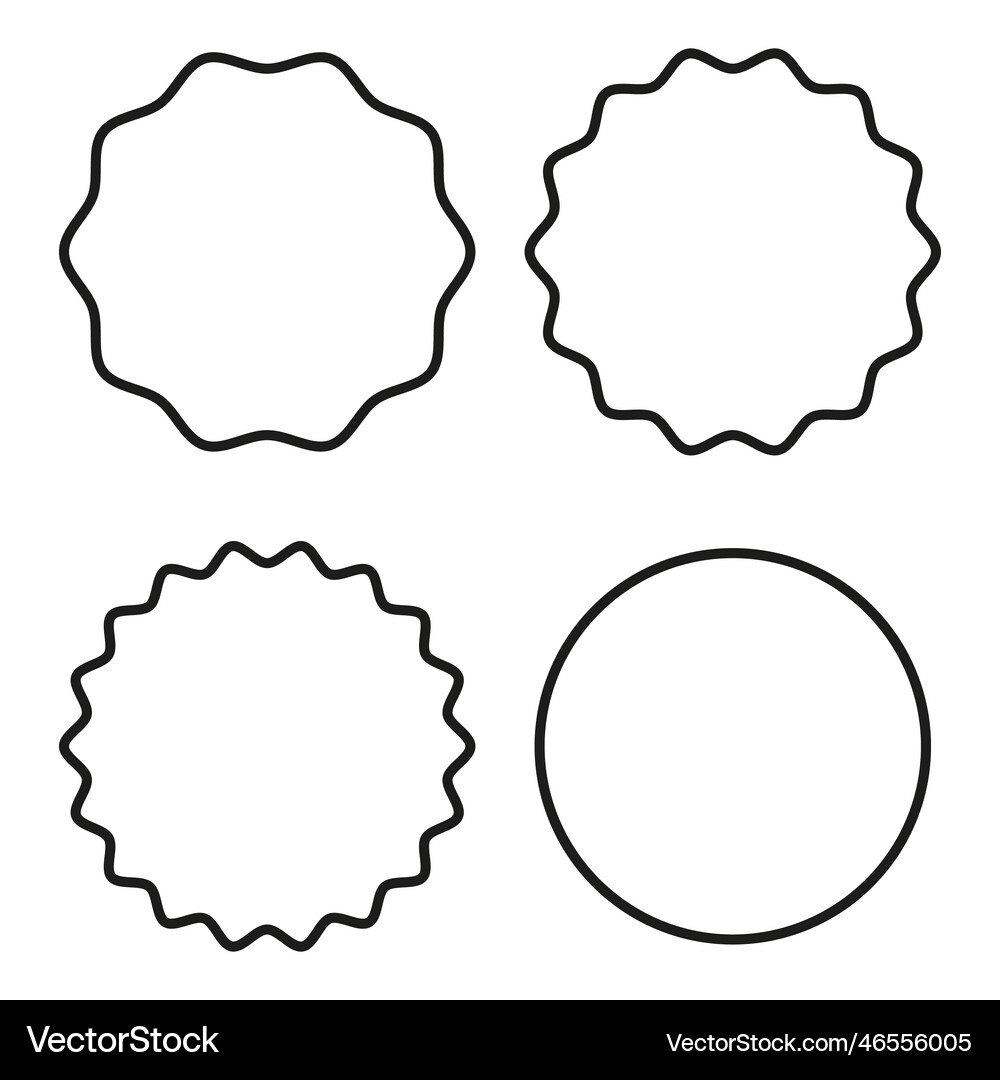 Sharp Teeth Frame Round frames teeth Royalty Free Vector Image - VectorStock