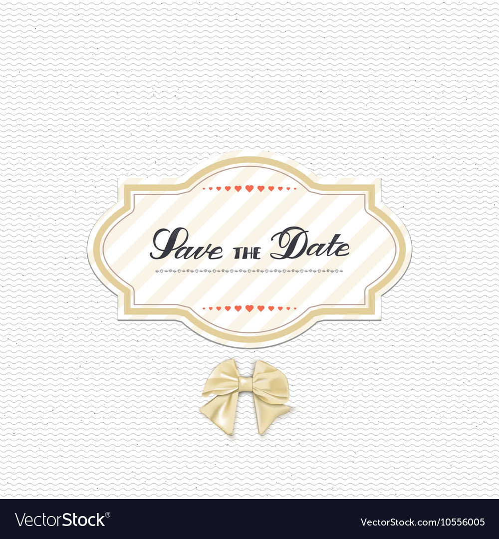 Save the date - calligraphic lettering badge label