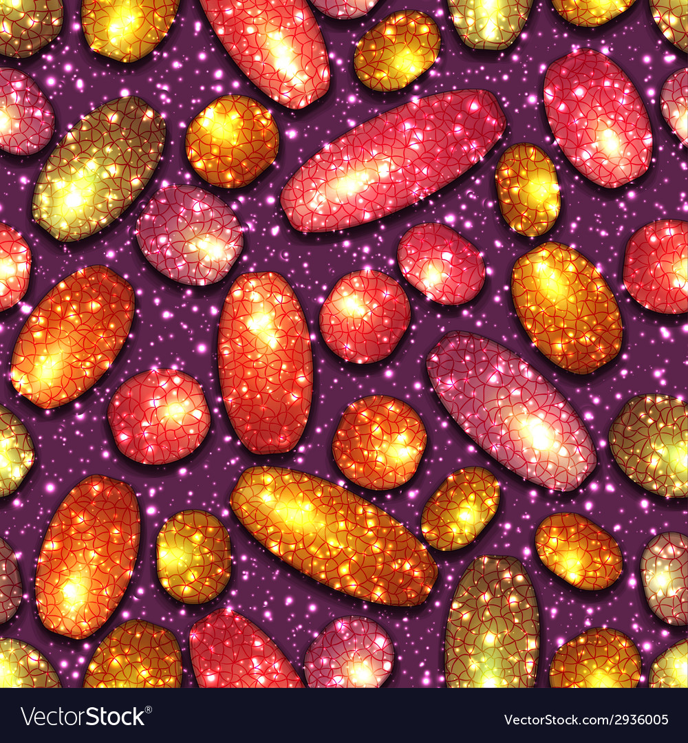 Seamless pattern with colored beads