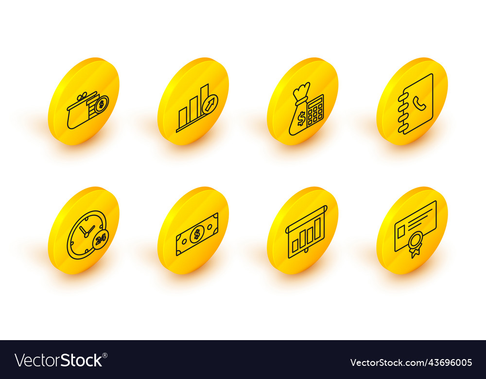 Set line certificate template schedule chart vector image Set line certificate template schedule chart