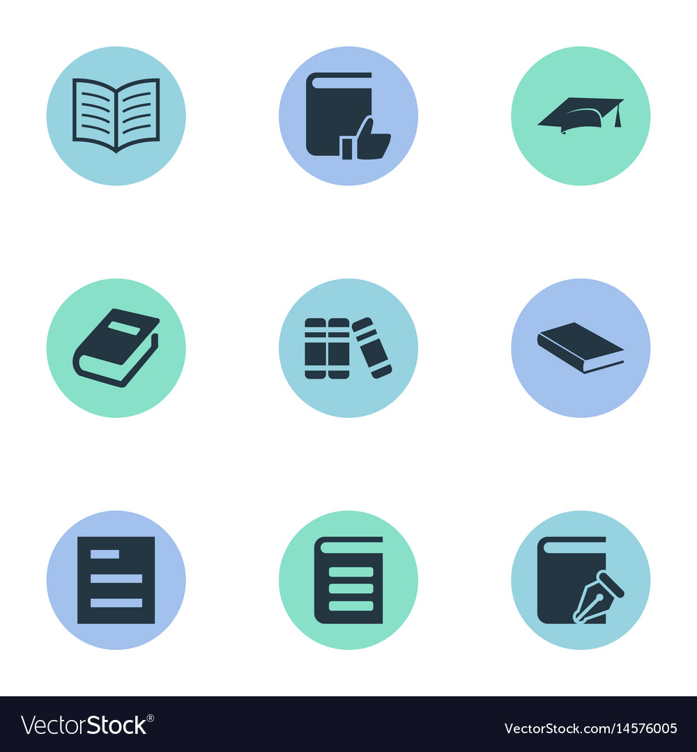 Set of simple knowledge icons