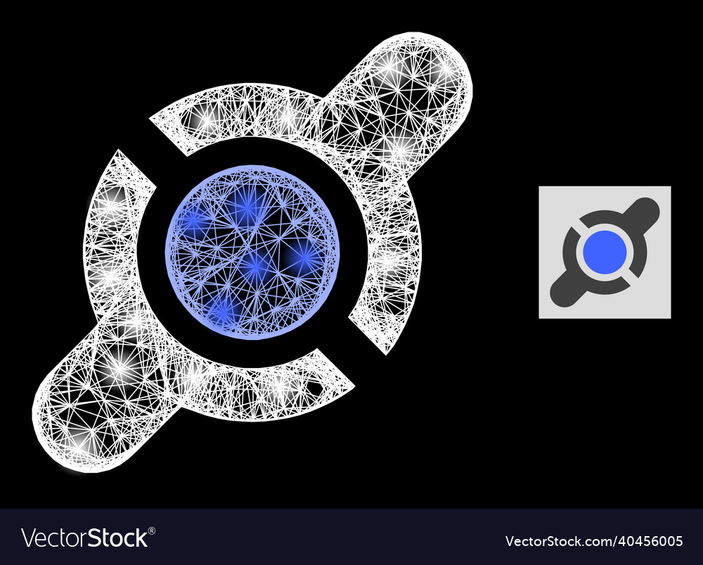 Shining irregular mesh joint connection vector image Shining irregular mesh joint connection