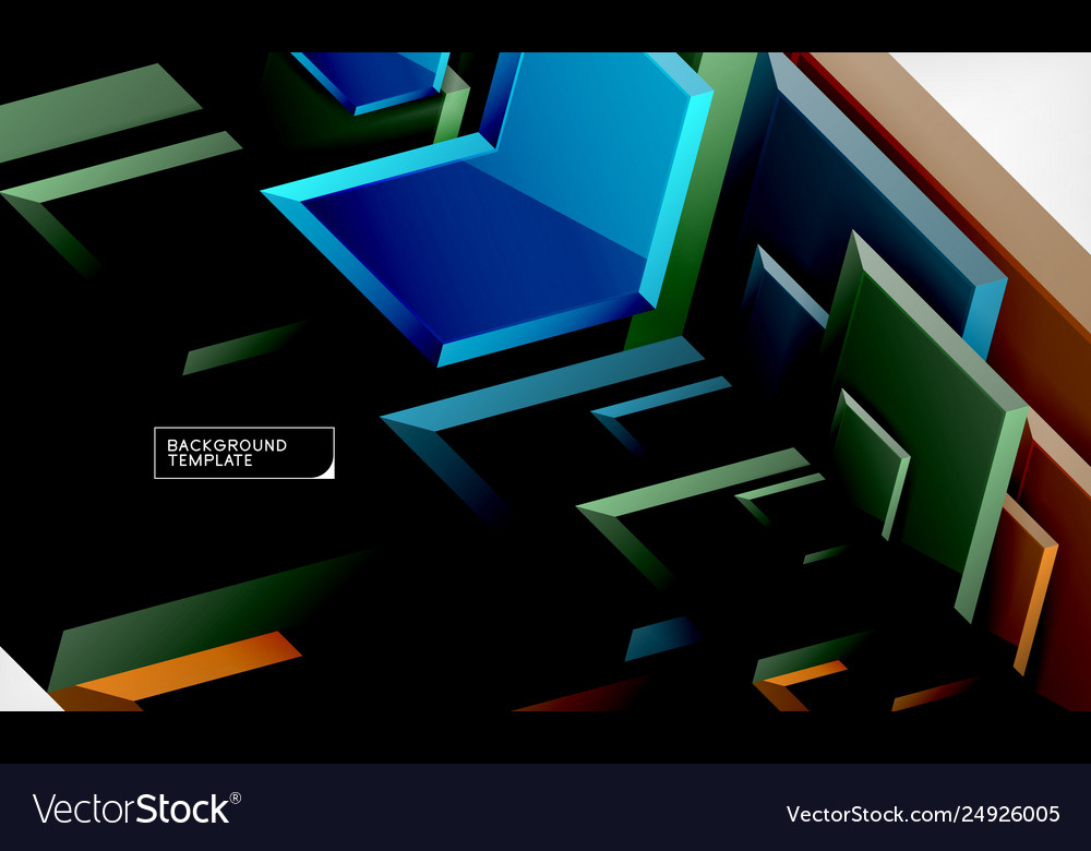 Techno arrow background template design vector image Techno arrow background template design