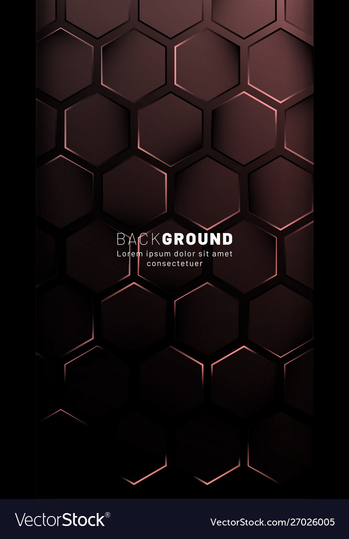 Vertical hexagon background gradient color light Vector Image Vertical hexagon background gradient color light