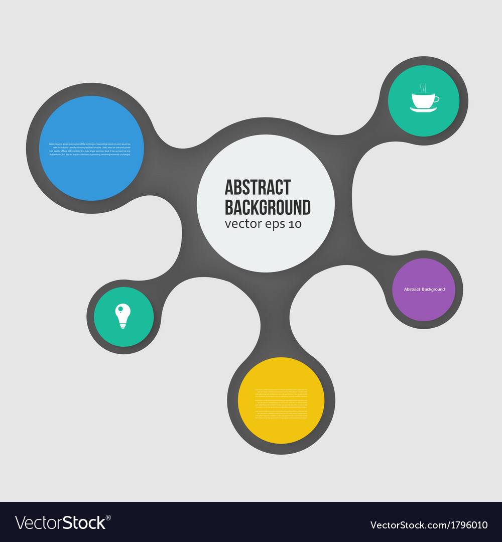 Abstract Color Circle Background
