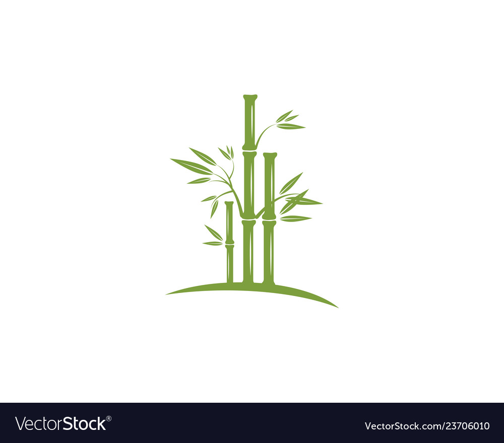 Bamboo logo template icon