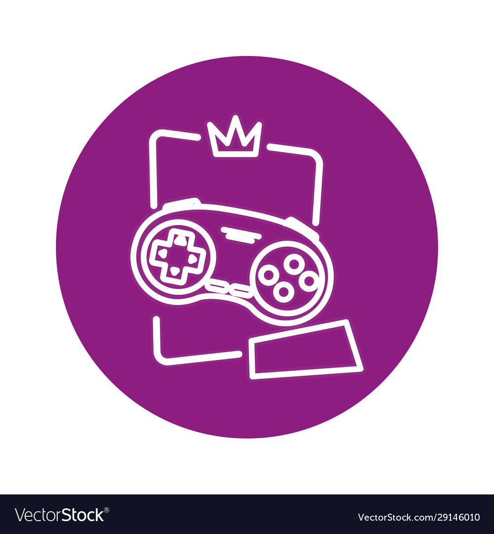 Control game nineties style isolated icon