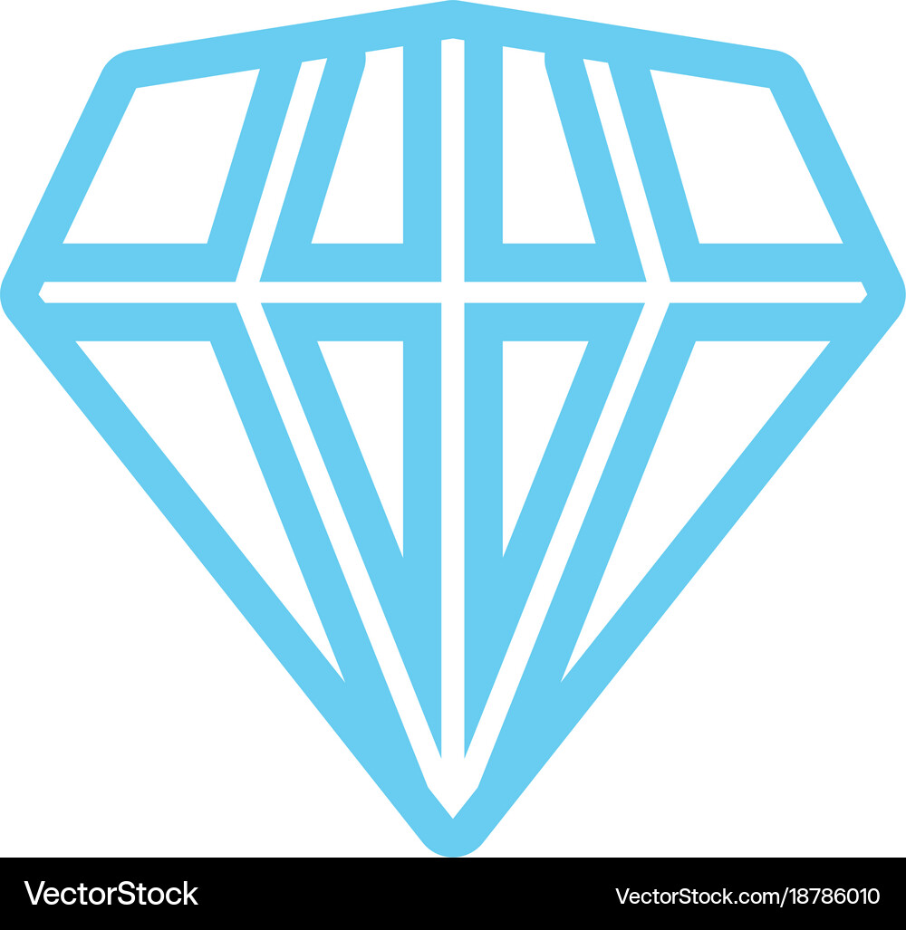 Diamond gem icon Royalty Free Vector Image - VectorStock