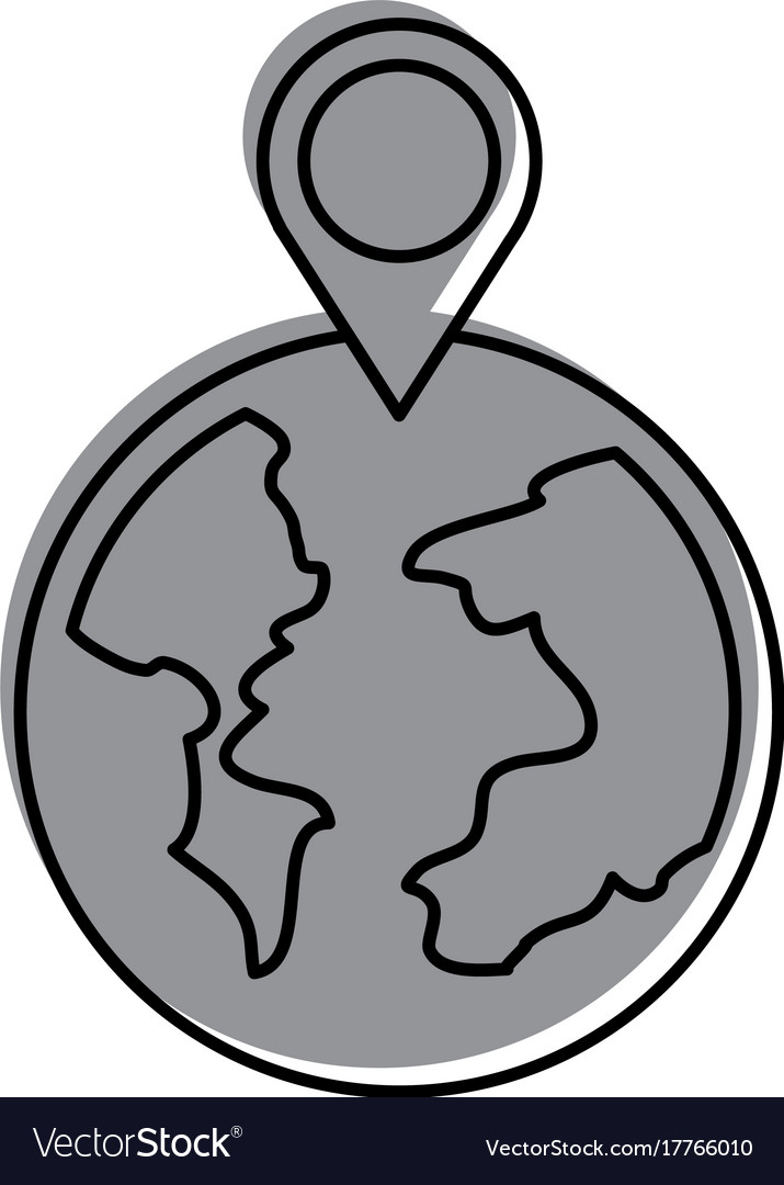 Globe world pointer map lage web