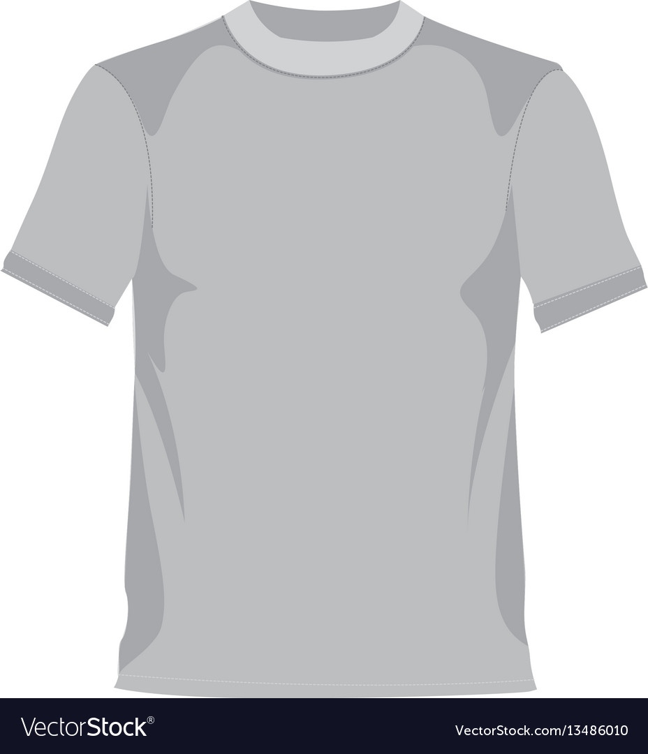 Grayscale silhouette with male t-shirt Royalty Free Vector