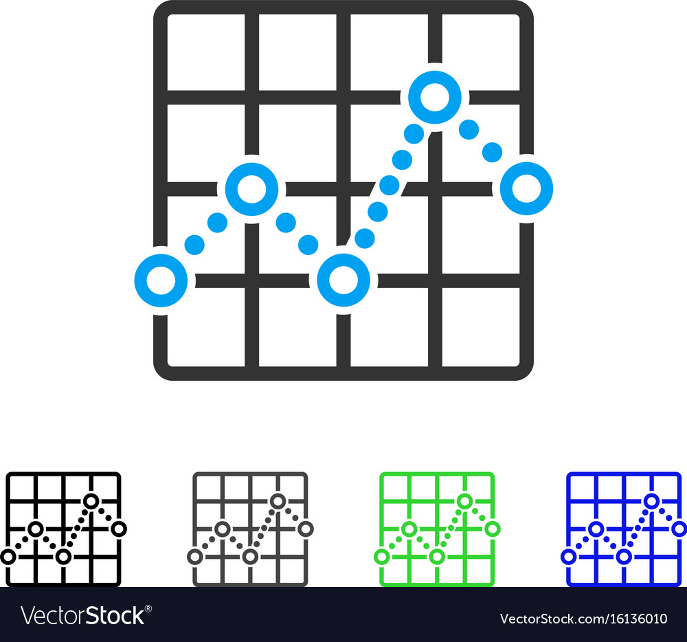 Line Plot Icon - Statistical Data Visualization